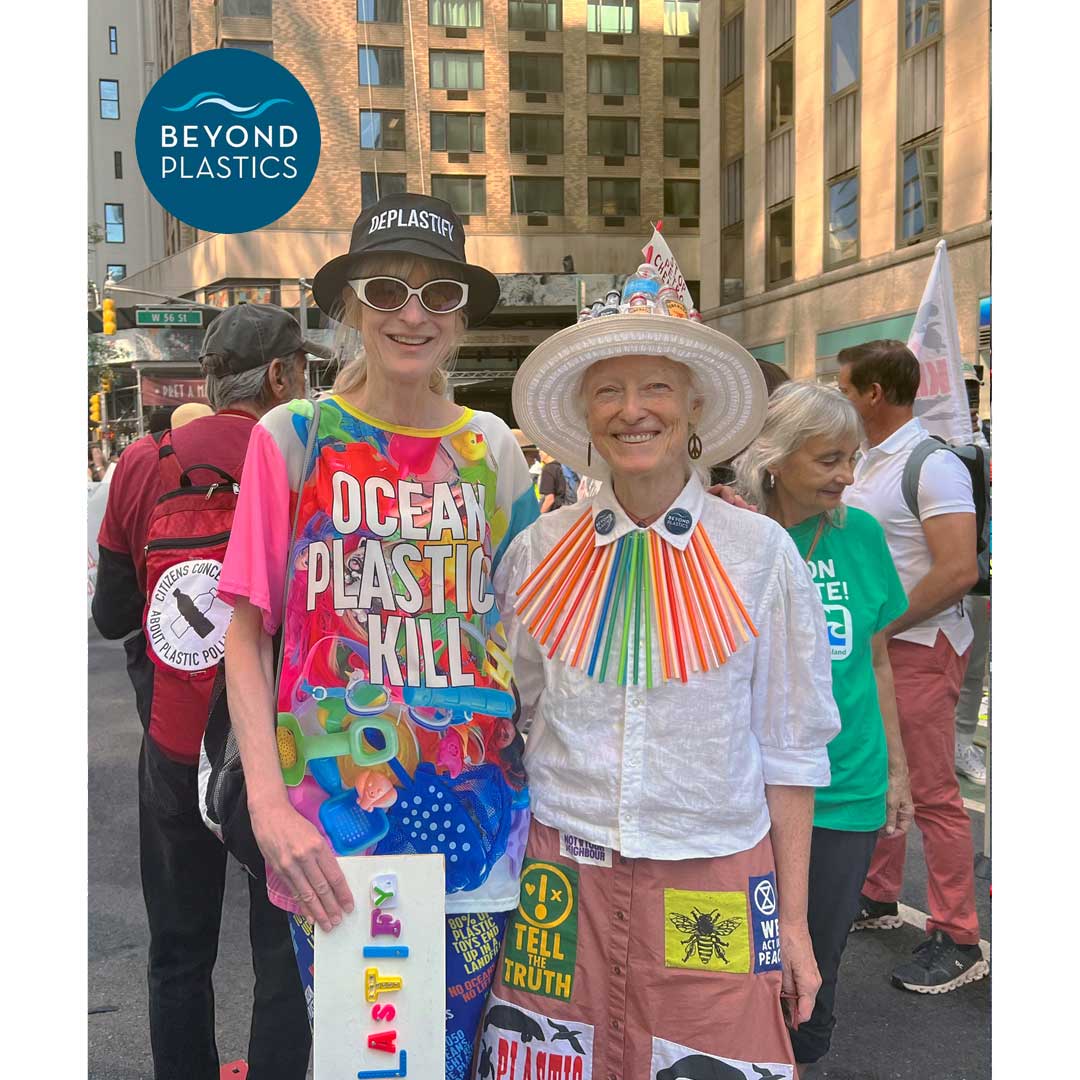 kHyal with Eileen Ryan from the Greater Boston chapter of Beyond Plastics