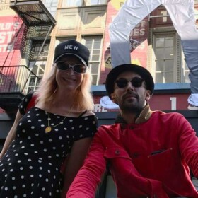kHyal and artist JR, Galerie Perrotin, NYC